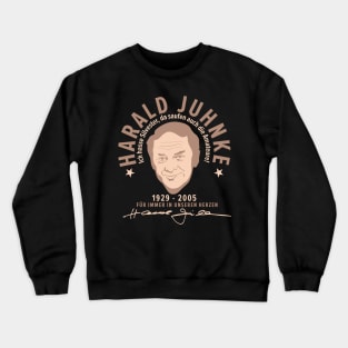 Harald Juhnke Portrait Logo - „Ich hasse Silvester“ Quote Design Crewneck Sweatshirt